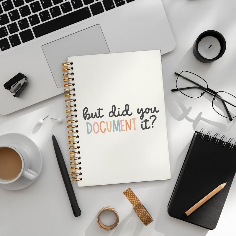 WLIANG But Did You Document It Funny Notebooks for Work, Funny Work Gifts for Coworkers & Boss, Coworker Office Gifts for Men Women, Funny Office Supplies, Fun Spiral Notebooks 5.5x8.3 Inch - Image 5